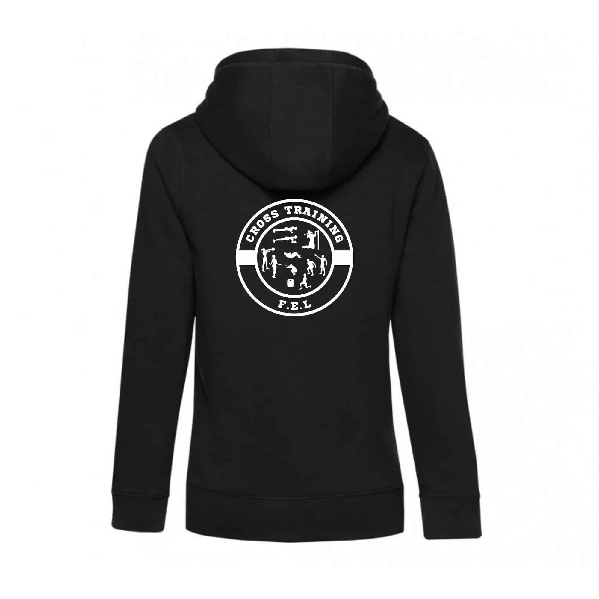 SWEAT ZIPPÉ (femme) - FEL Vouneuil sur vienne - Noir - BCW03Q – Image 3