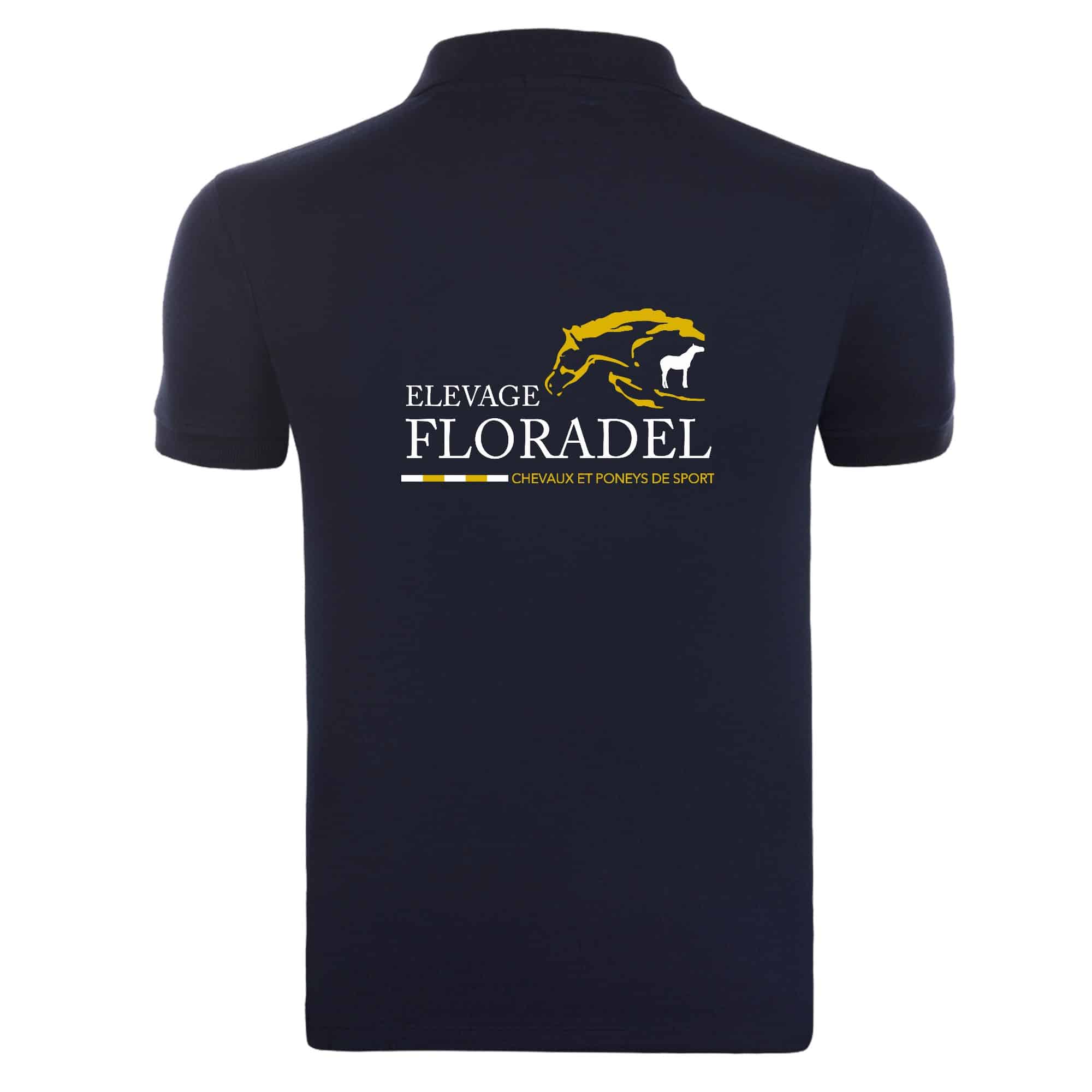 Polo premium (homme) - Elevage floradel - Navy - BCU426 – Image 2