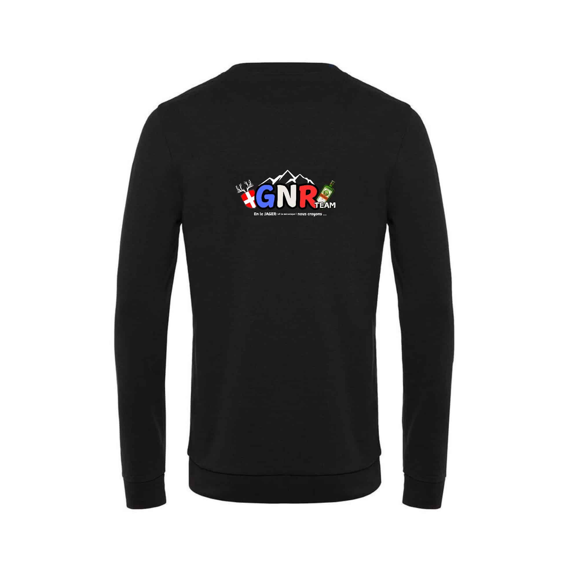 SWEAT COL ROND (femme) - GNR team - Noir - BCW01Q – Image 3