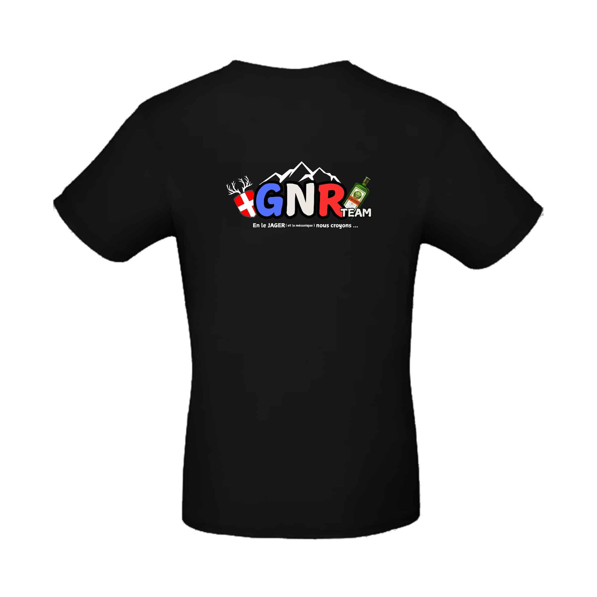 T-SHIRT (homme) - GNR team - Noir - BC03T – Image 3
