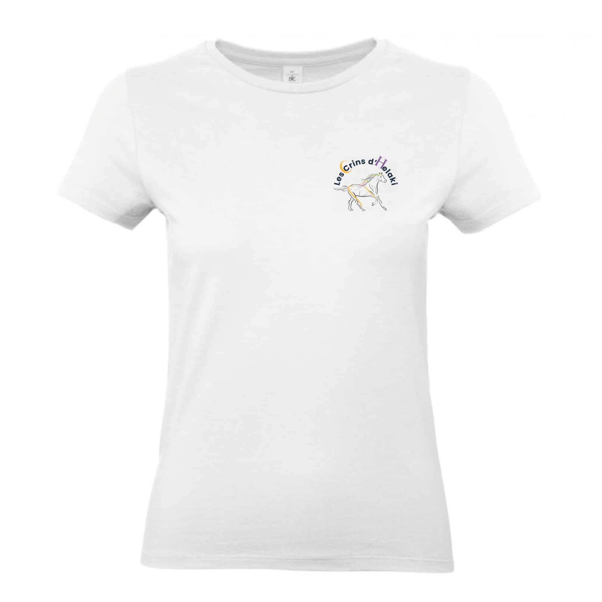 T-SHIRT (femme) - Les Crins d'Helaki - Blanc - BC04T