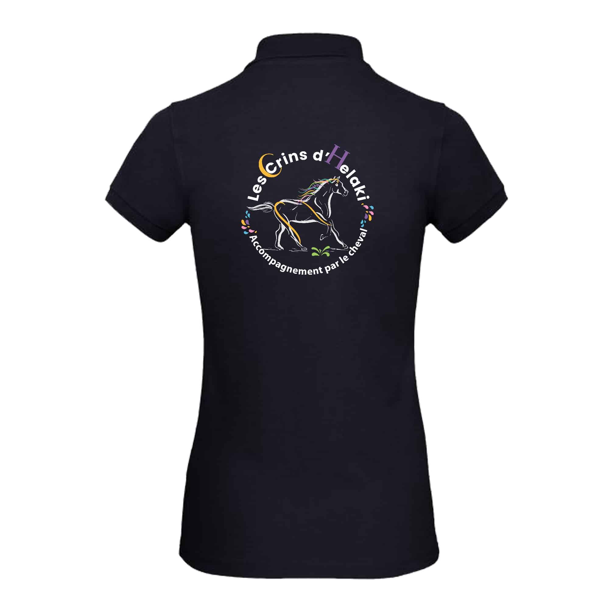 POLO (femme) - Les Crins d'Helaki - Navy - BCI1F – Image 3