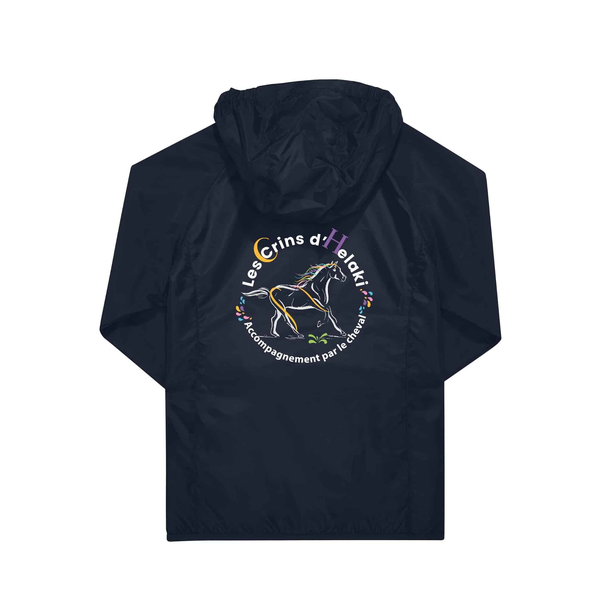 COUPE-VENT (enfant) - Les Crins d'Helaki - Navy - BC631 – Image 3