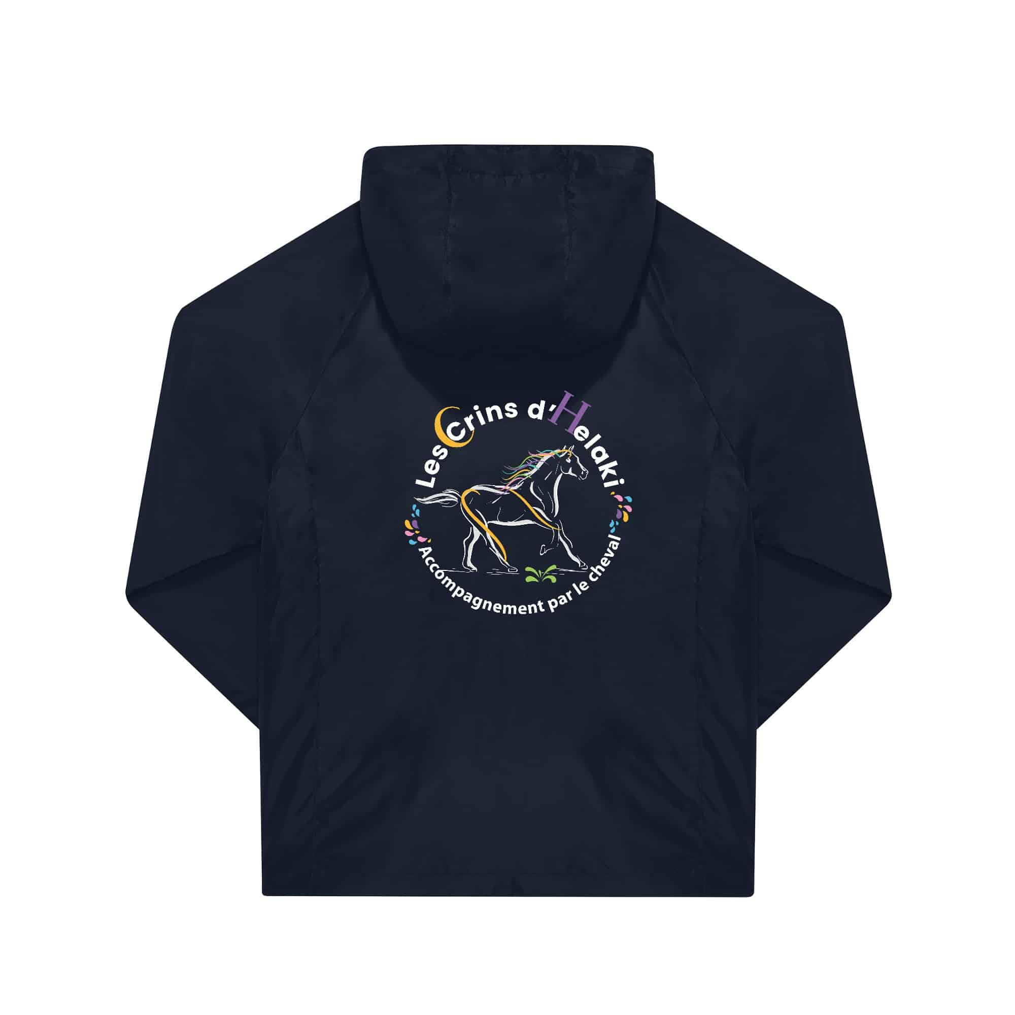 COUPE-VENT (unisexe) - Les Crins d'Helaki - Navy - BC630 – Image 3