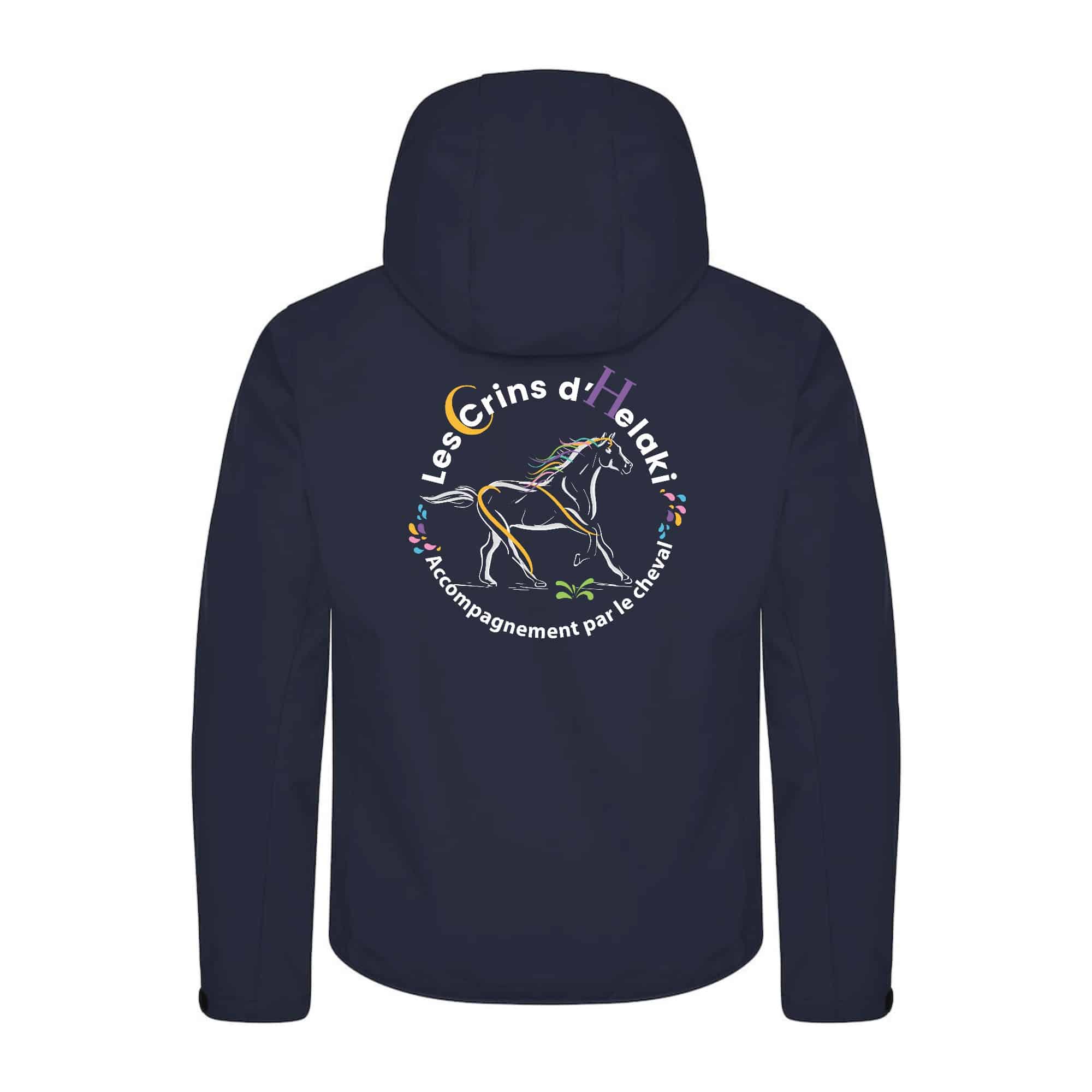 SOFTSHELL "Classic" (homme) - Les Crins d'Helaki - Navy - 0200912 – Image 3