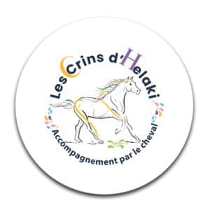 STICKER ROND - Les Crins d'Helaki - STI001