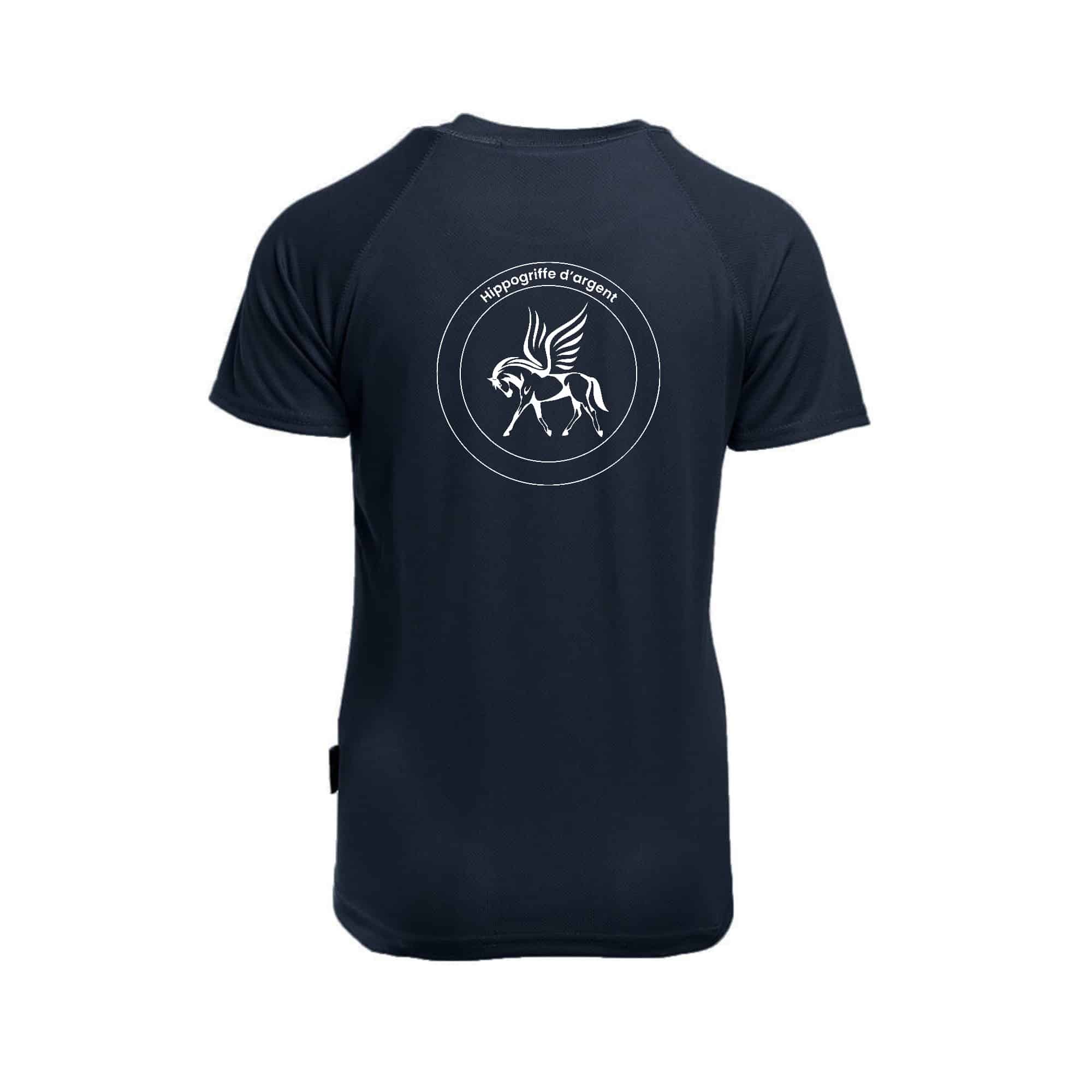 T-Shirt respirant (femme) - Hippogriffe d’argent - Navy - PK141 – Image 3