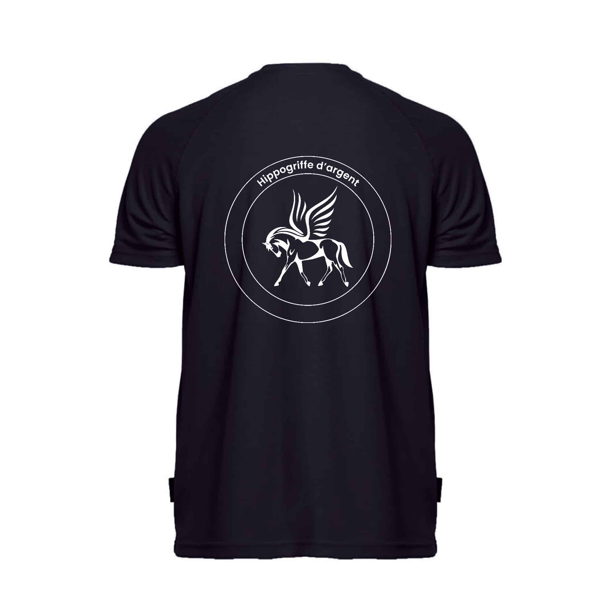 T-Shirt respirant (homme) - Hippogriffe d’argent - Navy - PK140 – Image 3