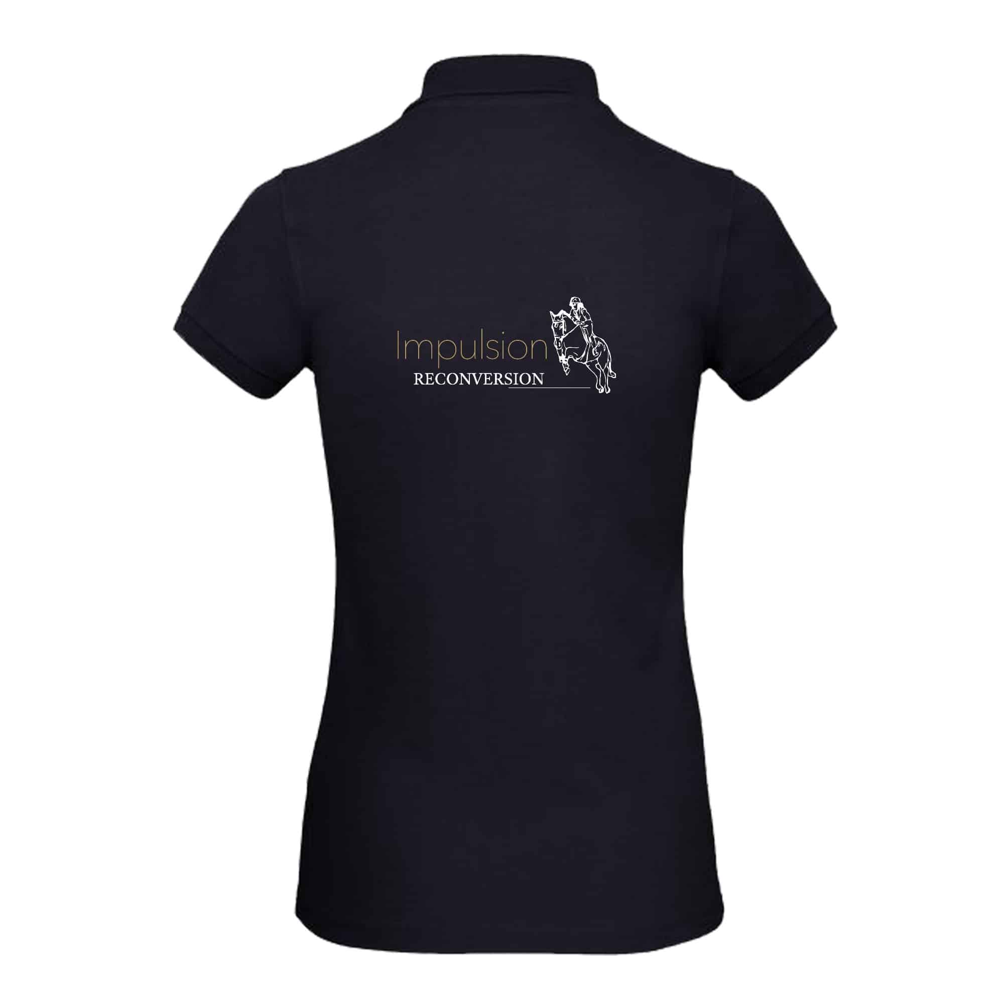 POLO (femme) - IMPULSION RECONVERSION - Navy - BCI1F – Image 3