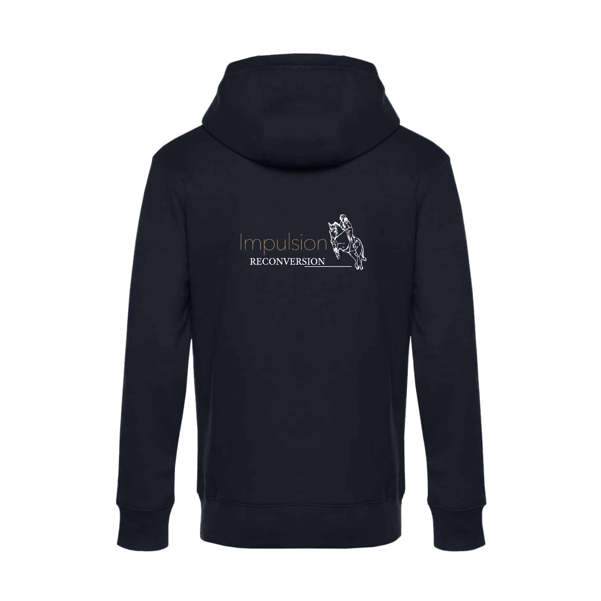 SWEAT ZIPPÉ (enfant) - IMPULSION RECONVERSION - Navy - K455 – Image 3
