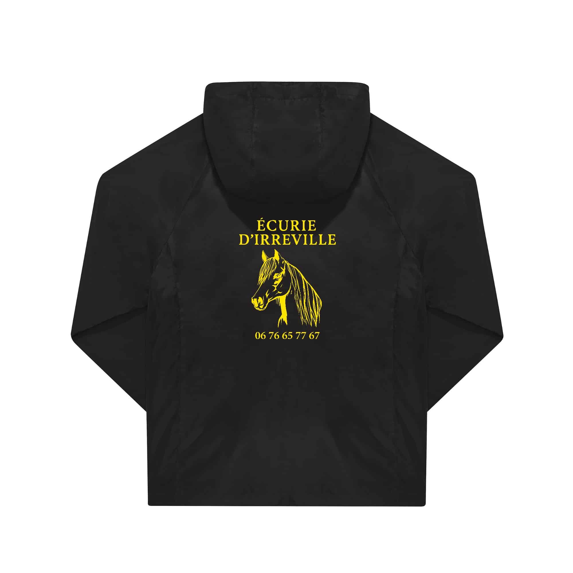COUPE-VENT (unisexe) - ecurie d'irreville - Noir - BC630 – Image 3
