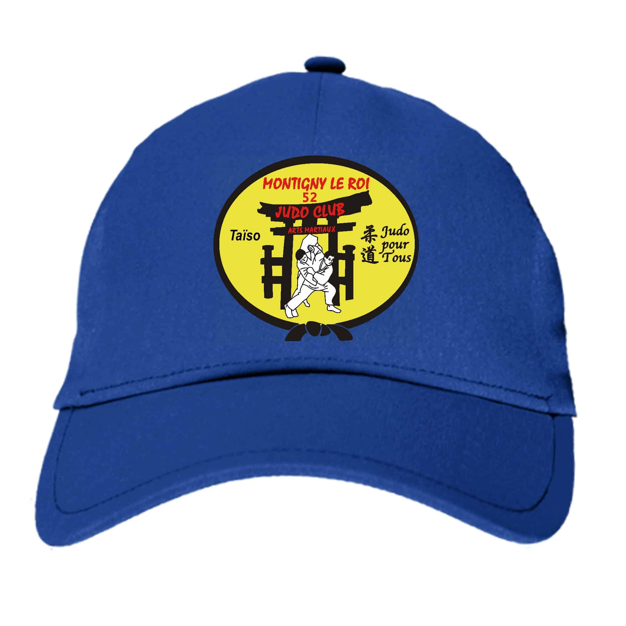 CASQUETTE - Judo club arts martiaux Montigny - Bleu roi - BF015