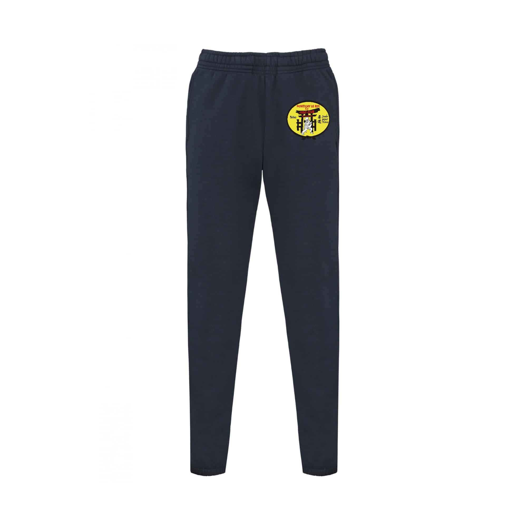 Pantalon de survêtement (enfant) - Judo club arts martiaux Montigny - Noir - PA1041