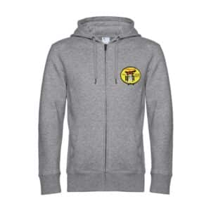 SWEAT ZIPPÉ (enfant) - Judo club arts martiaux Montigny - Gris chiné - K455