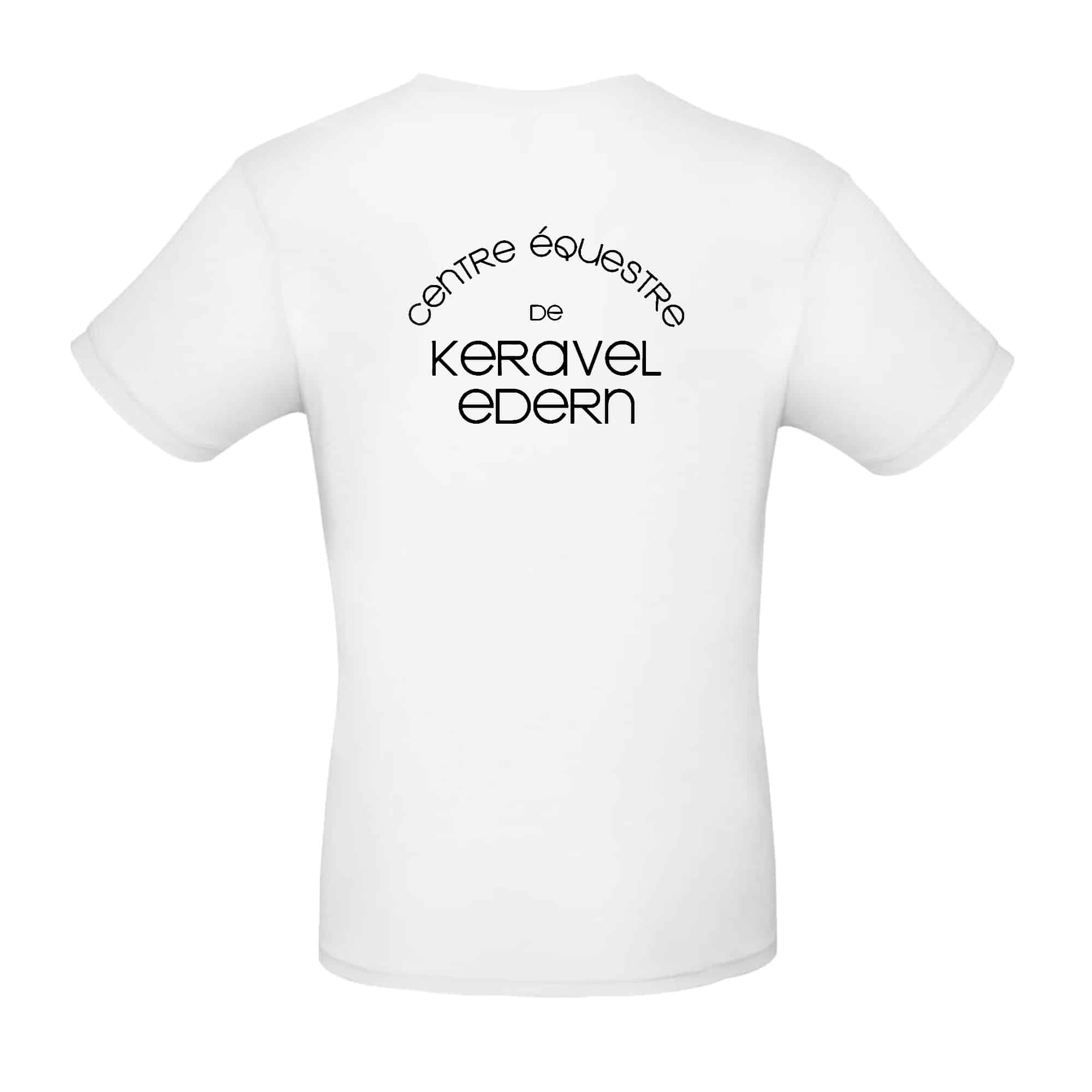 T-SHIRT (enfant) - Centre Equestre de Keravel - Blanc - BC03TK – Image 2