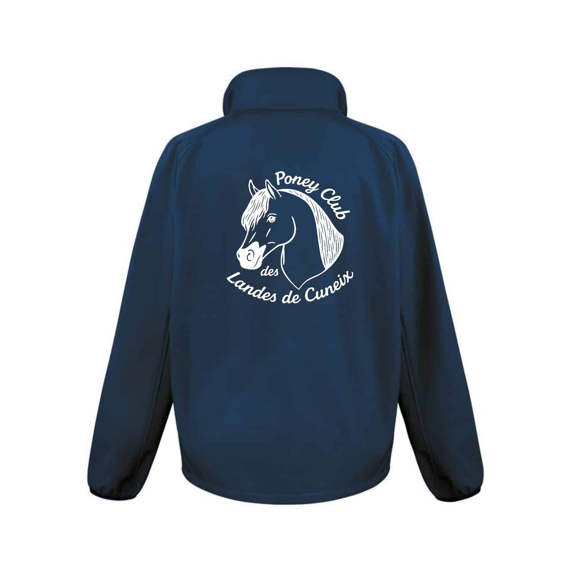 SOFTSHELL ECO (femme) – Poney club des landes - Navy - R231F – Image 3