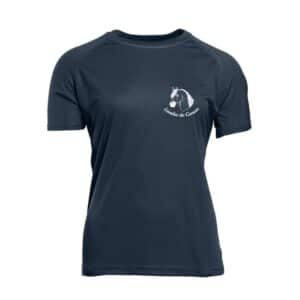 T-Shirt respirant (femme) - Poney club des landes - Navy - PK141