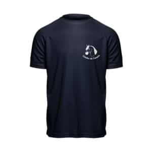 T-Shirt respirant (homme) - Poney club des landes - Navy - PK140