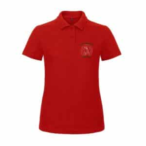 POLO (femme) - Ferme Equestre Le Rocher - Rouge - BCI1F