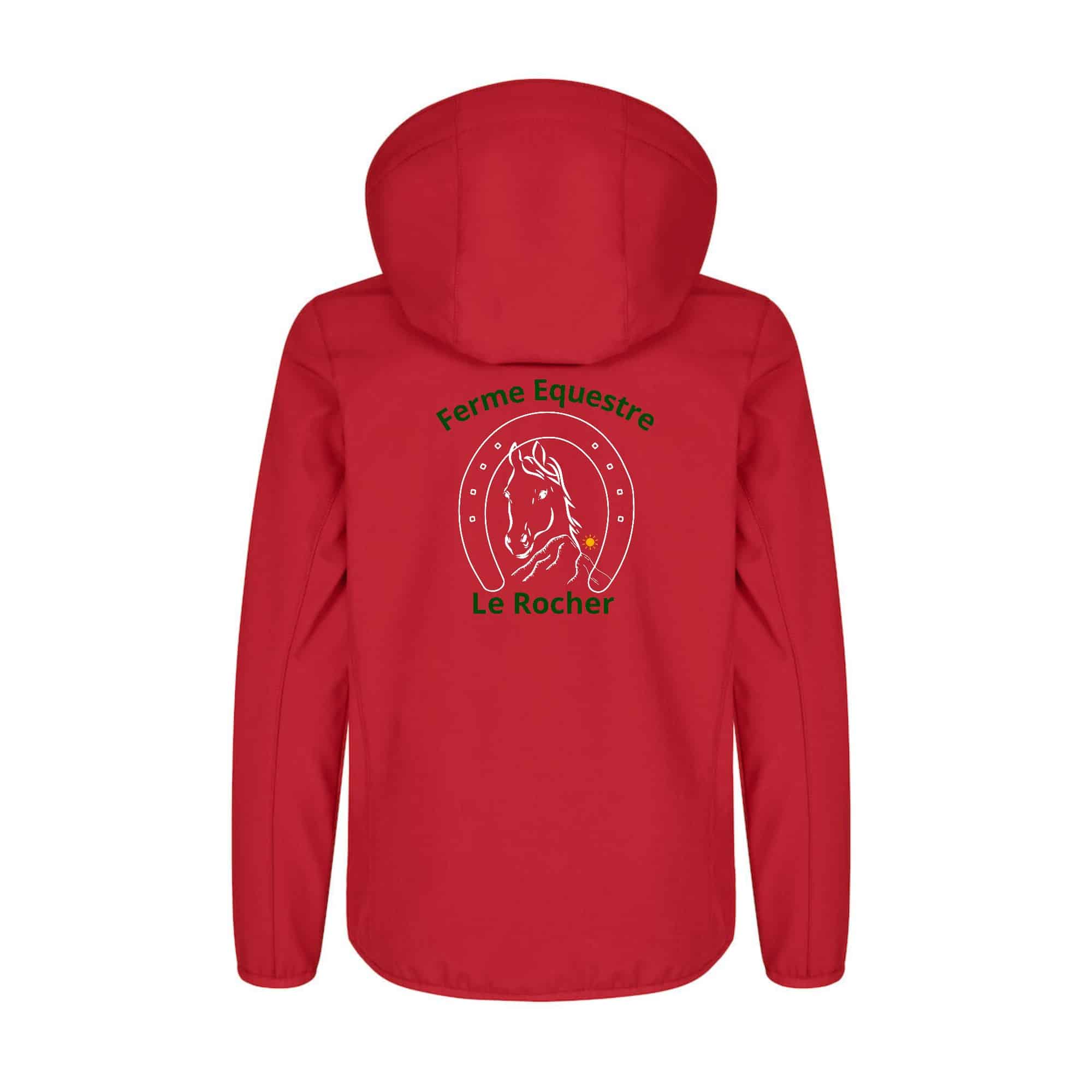 SOFTSHELL ''Classic'' (enfant) - Ferme Equestre Le Rocher - Rouge - 0200909 – Image 3