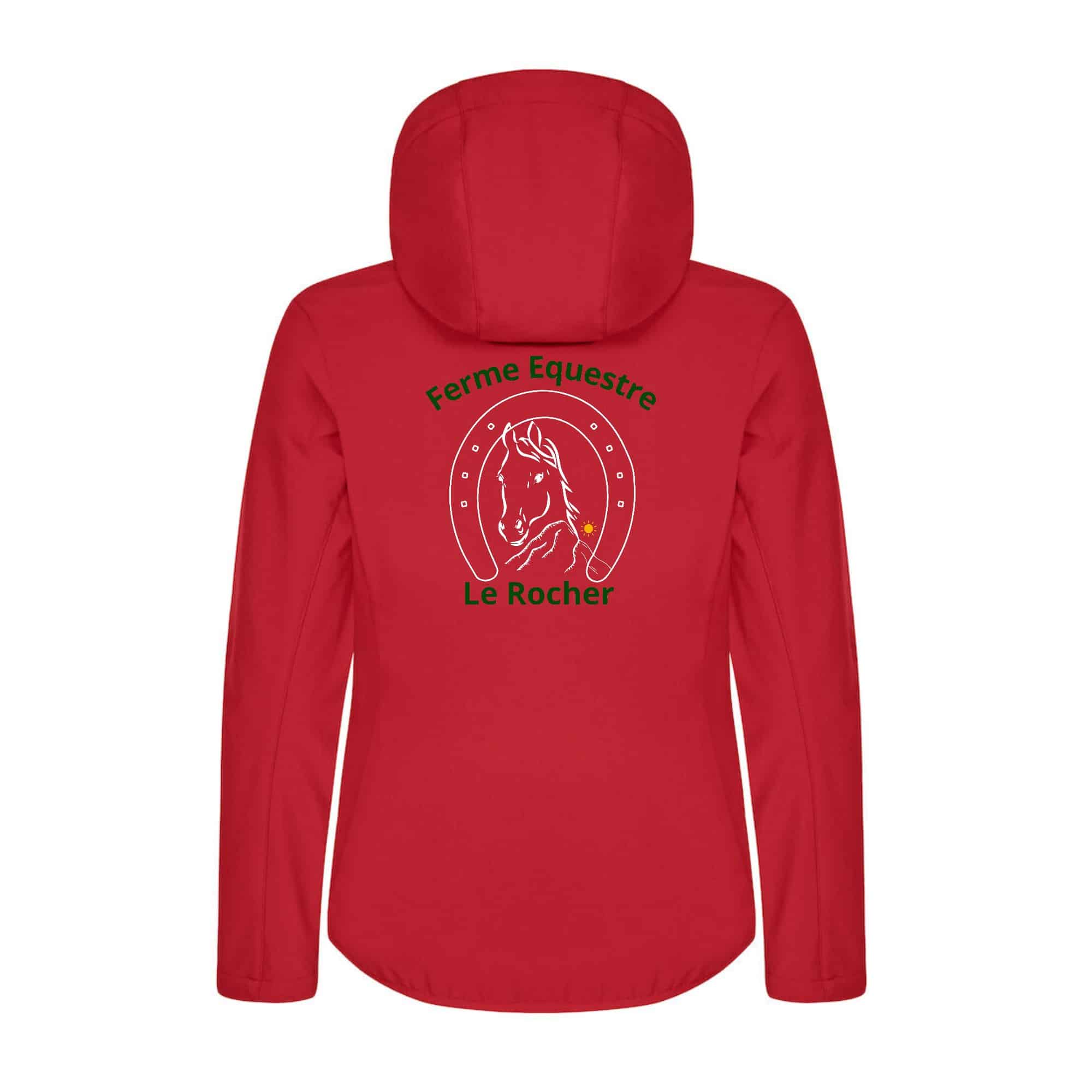 SOFTSHELL "Classic" (femme) - Ferme Equestre Le Rocher - Rouge - 0200917 – Image 3