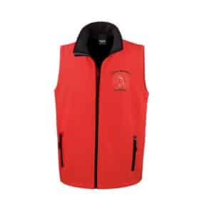 SOFTSHELL SANS MANCHE (homme) – Ferme Equestre Le Rocher - Rouge - RS232