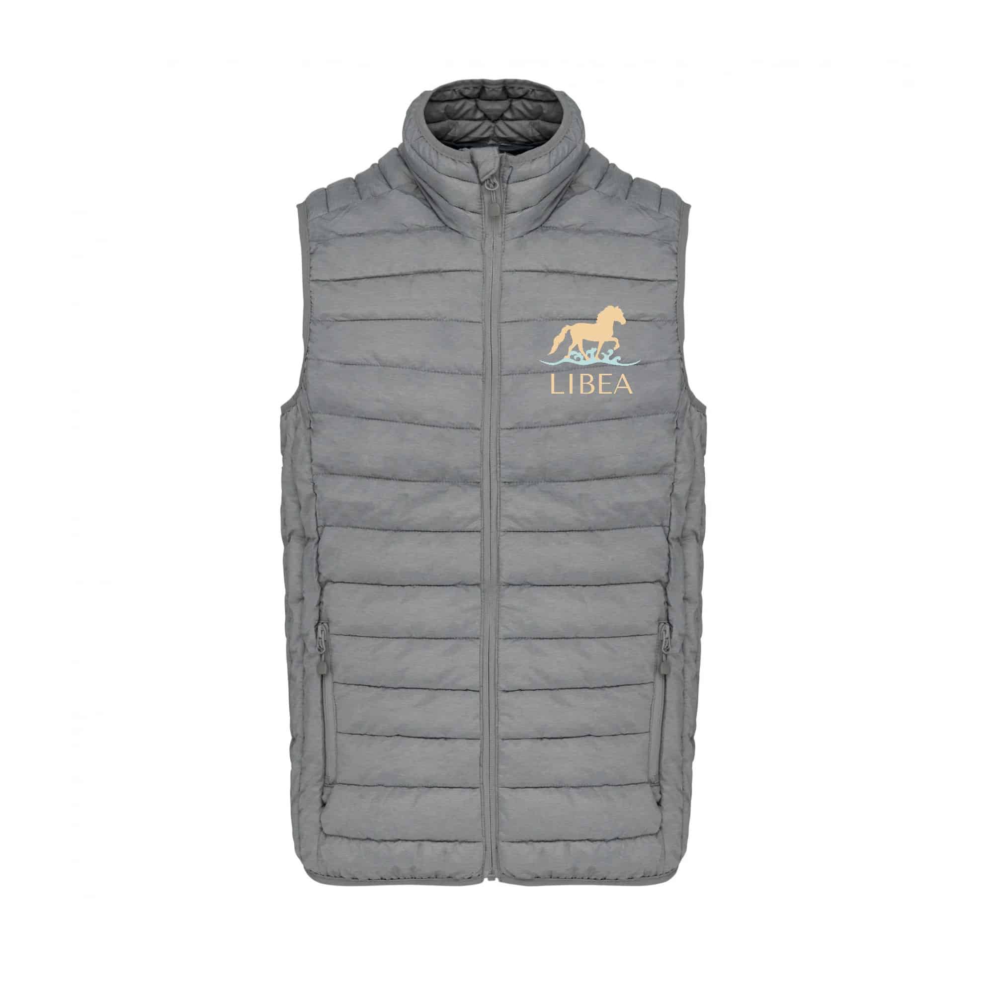 DOUDOUNE SANS MANCHES (femme) - Libea - Gris chiné - K6114