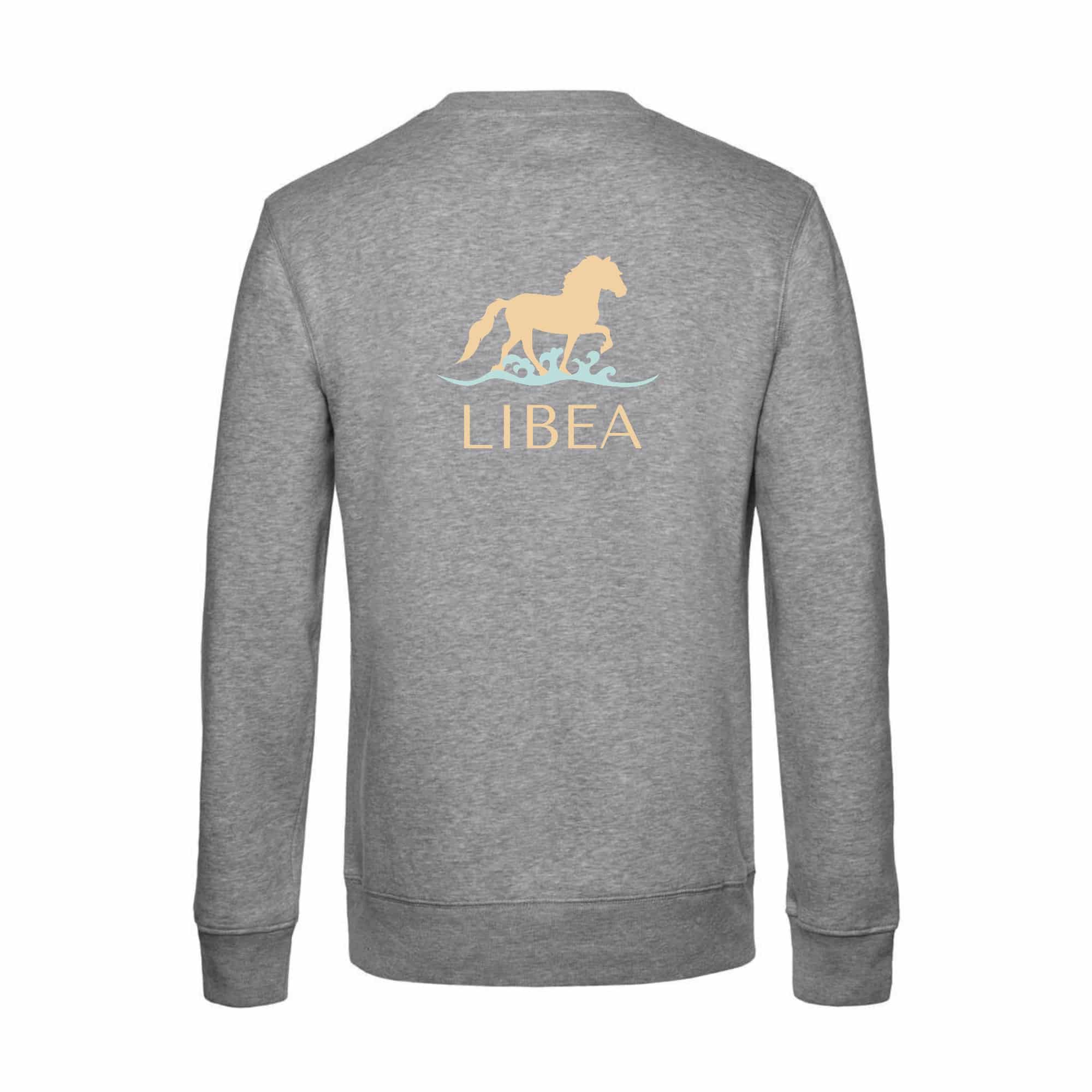 SWEAT COL ROND (enfant) - Libea - Gris chiné - ID332K – Image 2