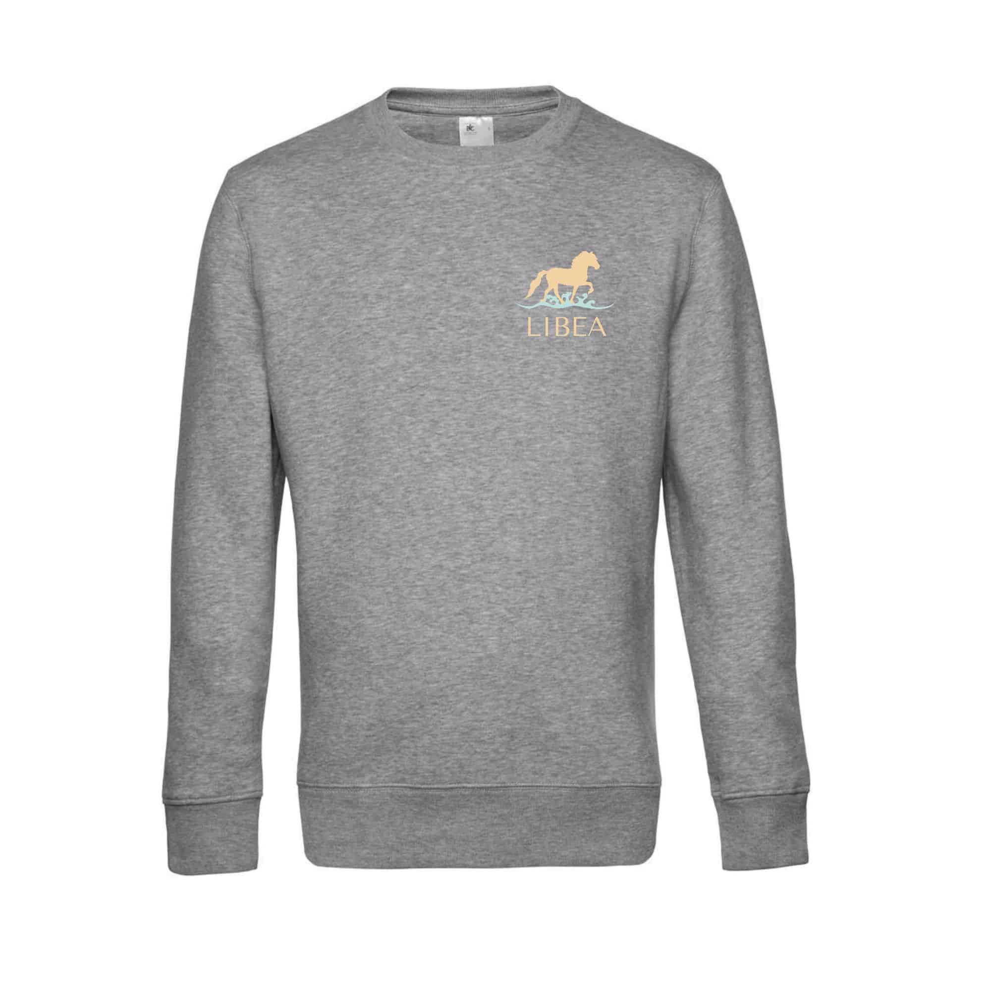 SWEAT COL ROND (enfant) - Libea - Gris chiné - ID332K