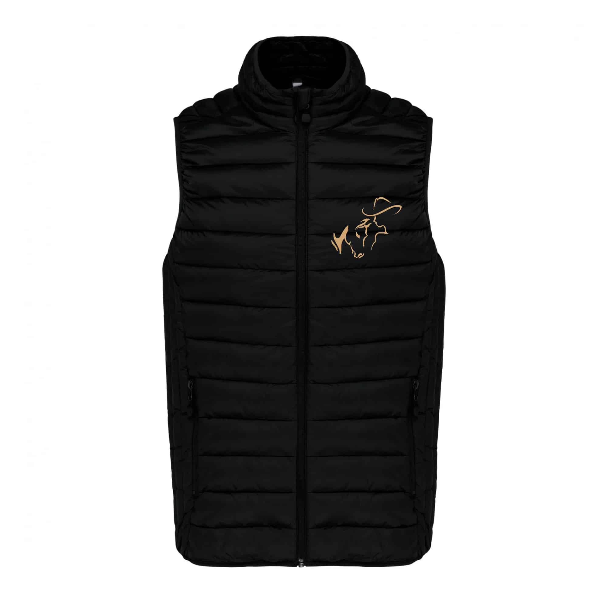 DOUDOUNE SANS MANCHES (homme) - Marine Western Équitation - Noir - K6113