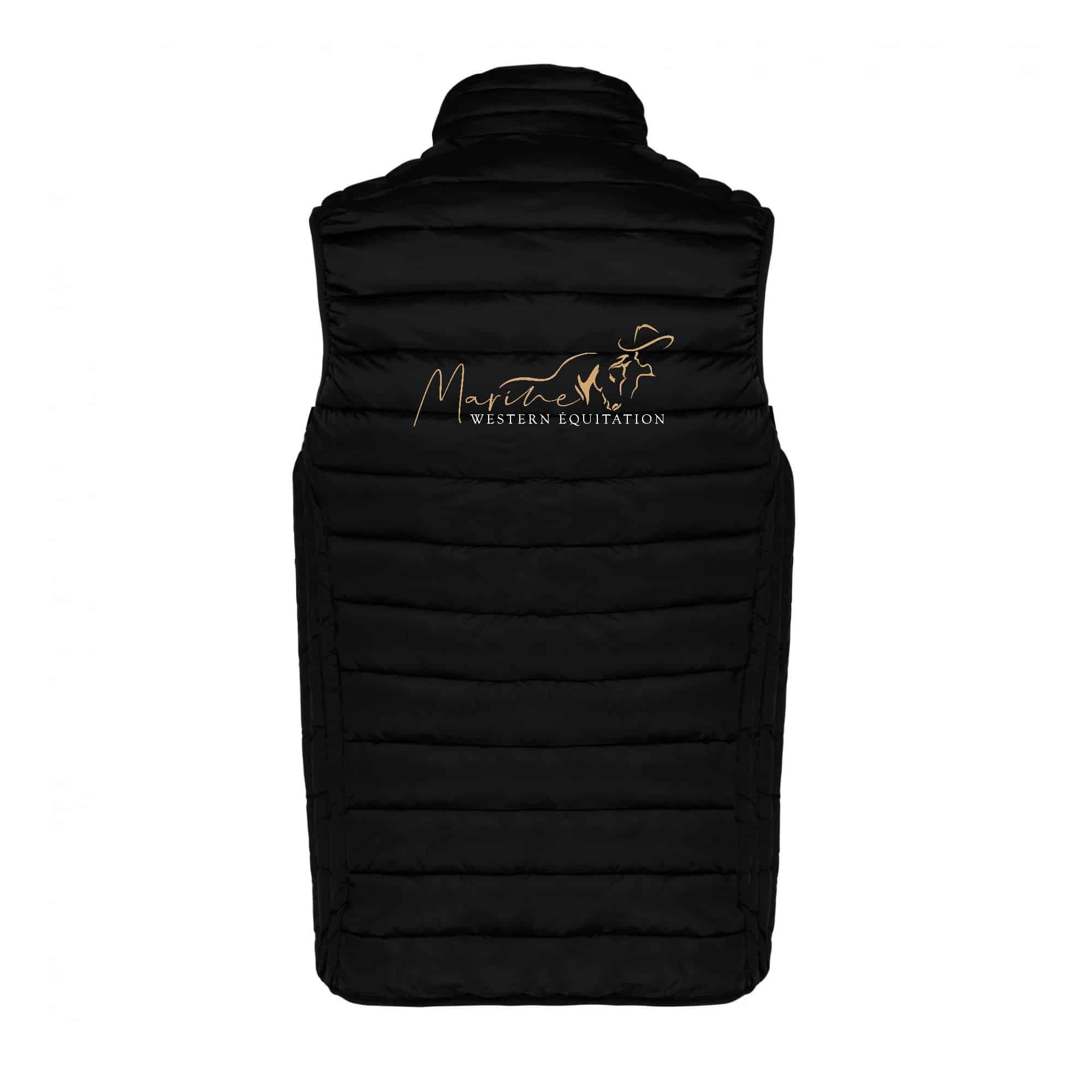 DOUDOUNE SANS MANCHES (homme) - Marine Western Équitation - Noir - K6113 – Image 3