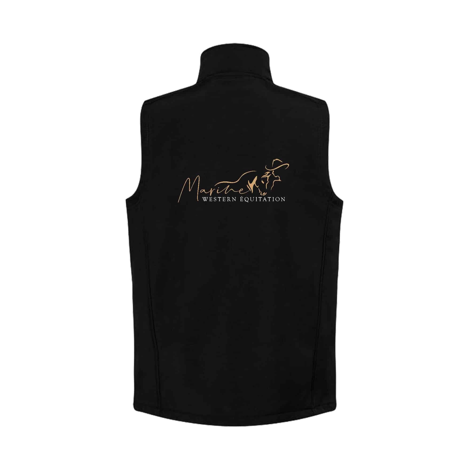 SOFTSHELL SANS MANCHE (femme) – Marine Western Équitation - Noir - R232F – Image 2