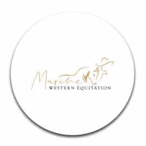 STICKER ROND - Marine Western Équitation - STI001