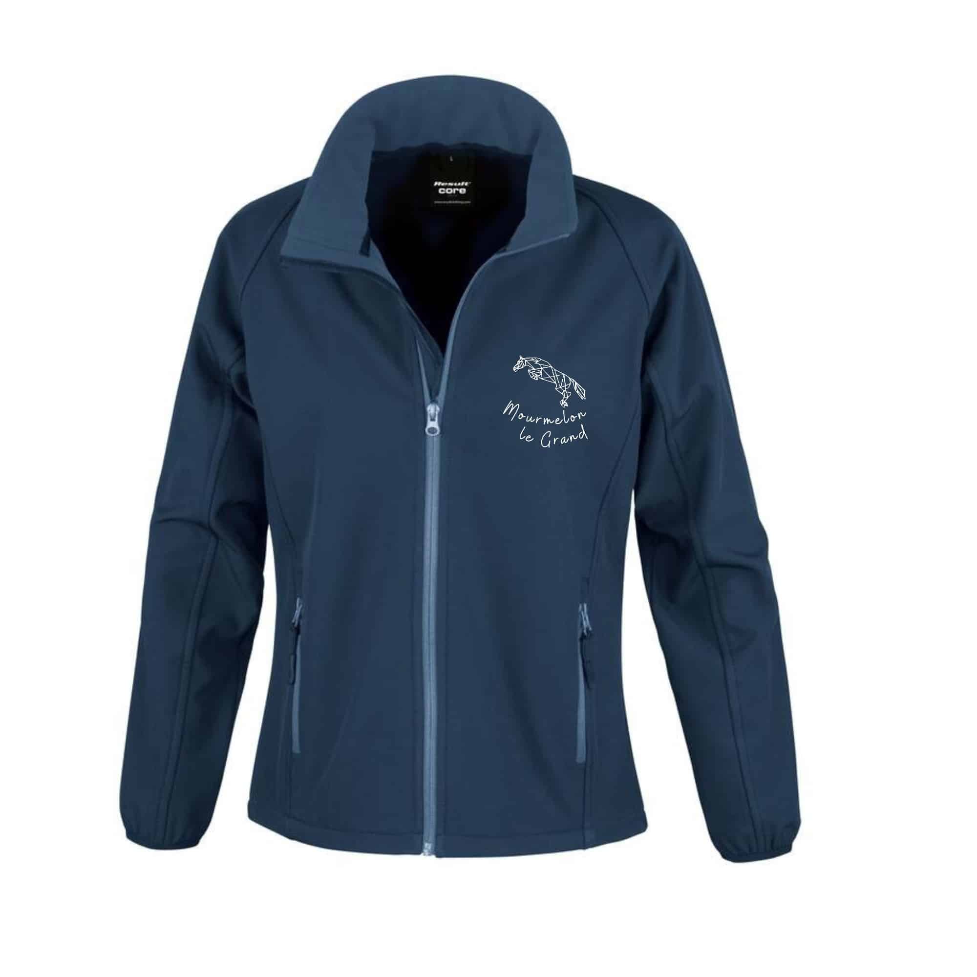 SOFTSHELL ECO (femme) – Centre équestre militaire de Mourmelon le Grand - Navy - R231F
