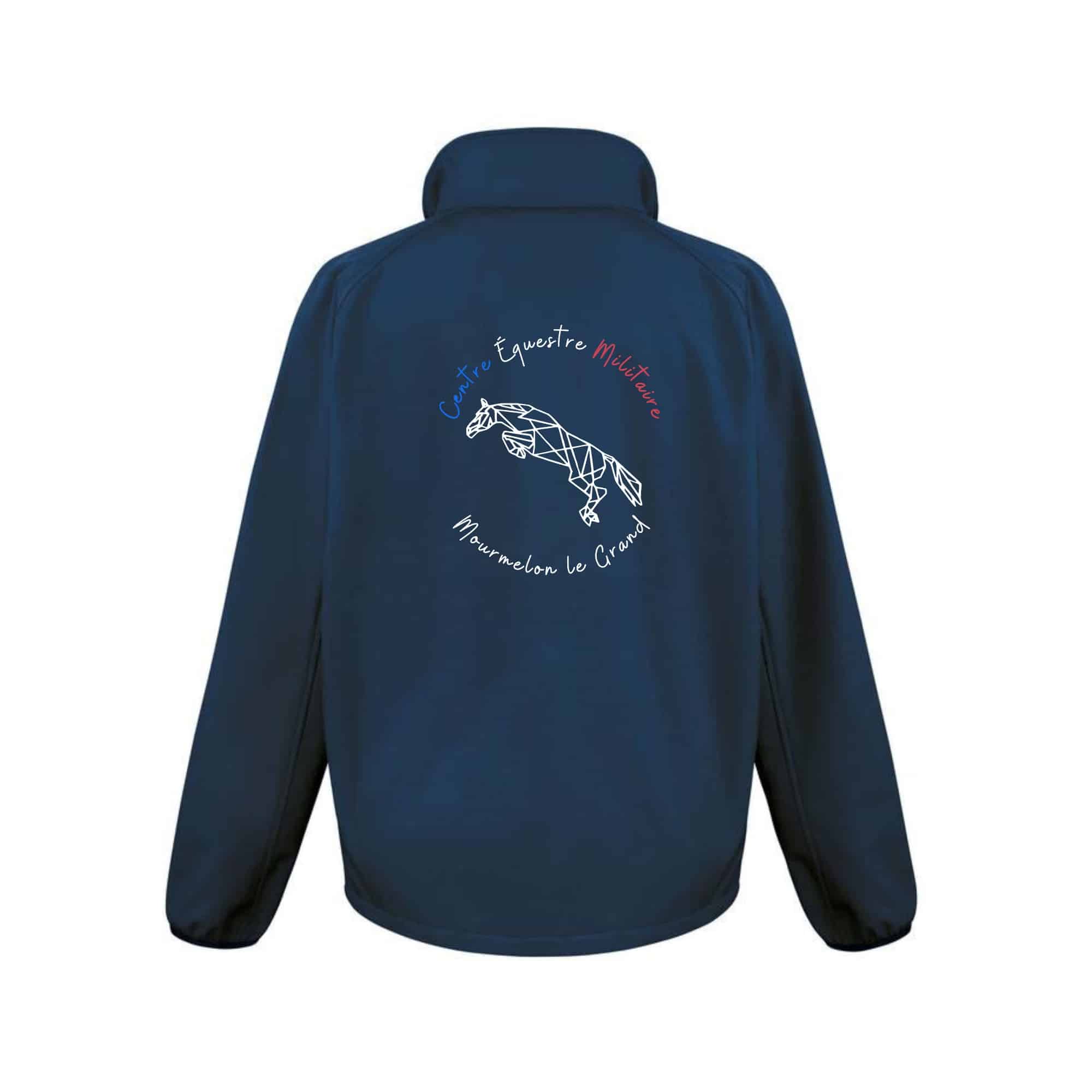 SOFTSHELL ECO (homme) – Centre équestre militaire de Mourmelon le Grand - Navy - RS231 – Image 3