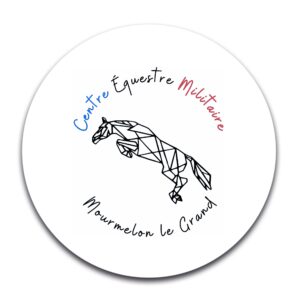 STICKER ROND - Centre équestre militaire de Mourmelon le Grand - STI001