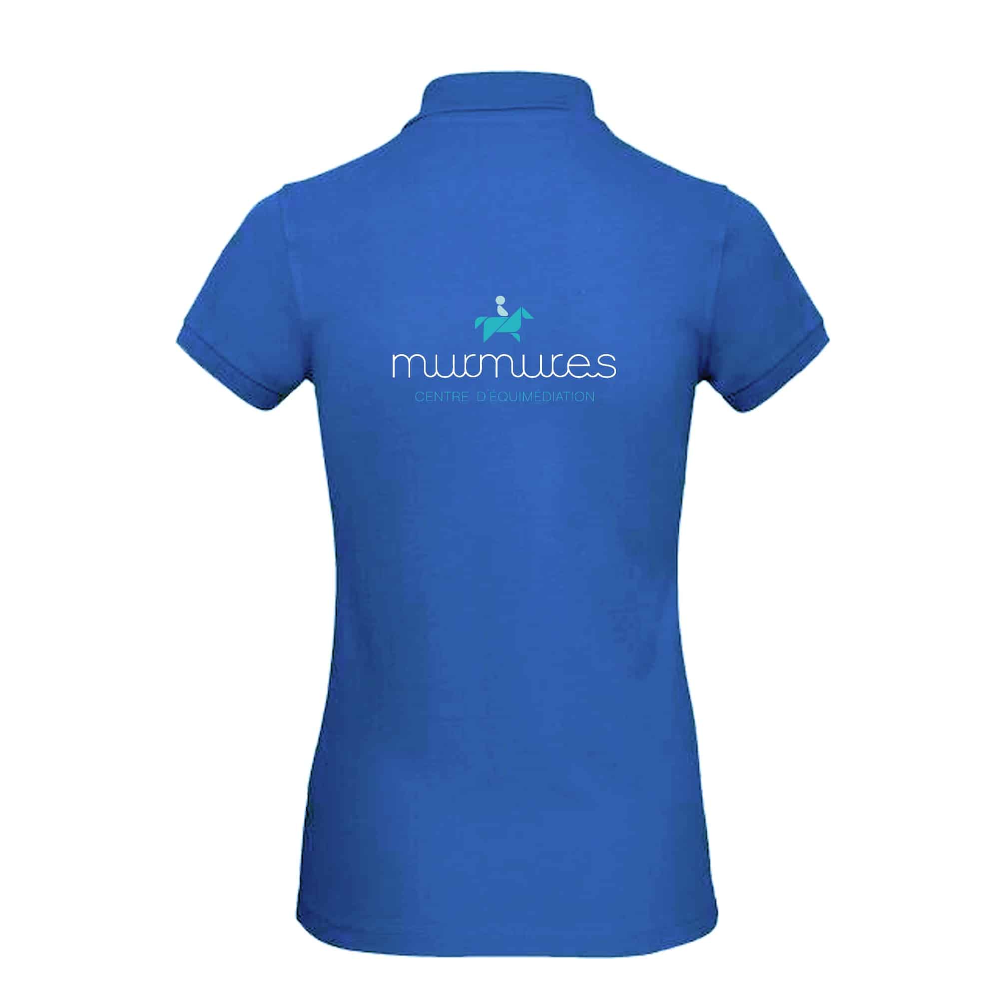 POLO (femme) - murmures - Bleu roi - BCI1F – Image 3