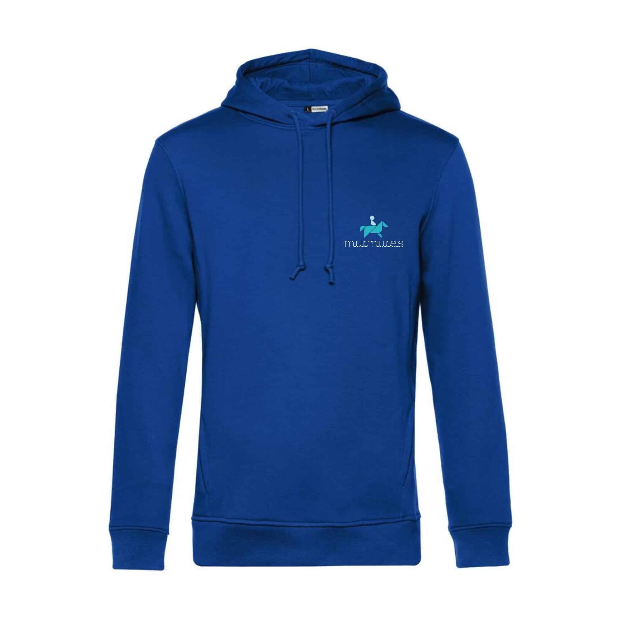 SWEAT A CAPUCHE (enfant) - murmures - Bleu roi - K477