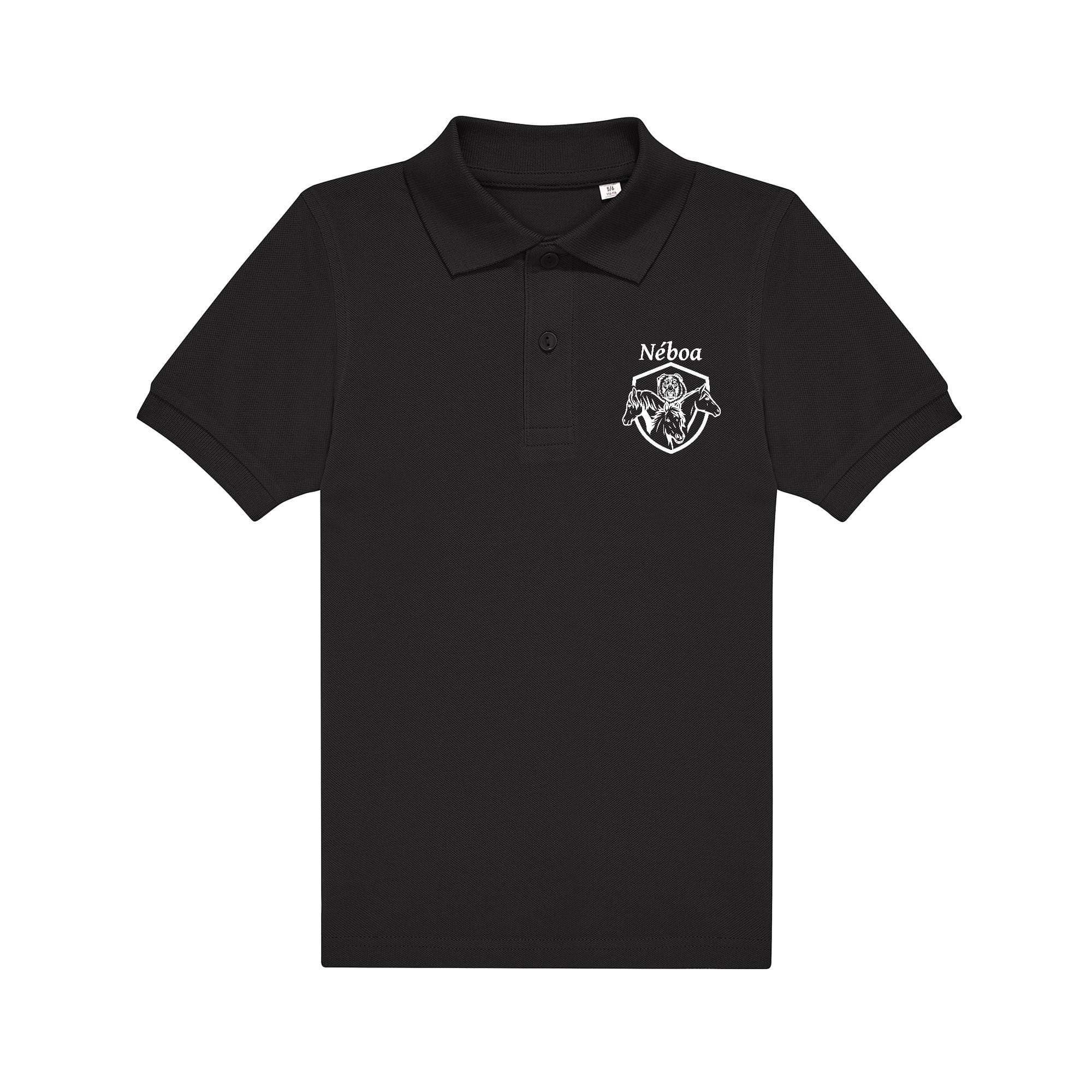 POLO premium (enfant) - New Feet Néboa - Noir - K249