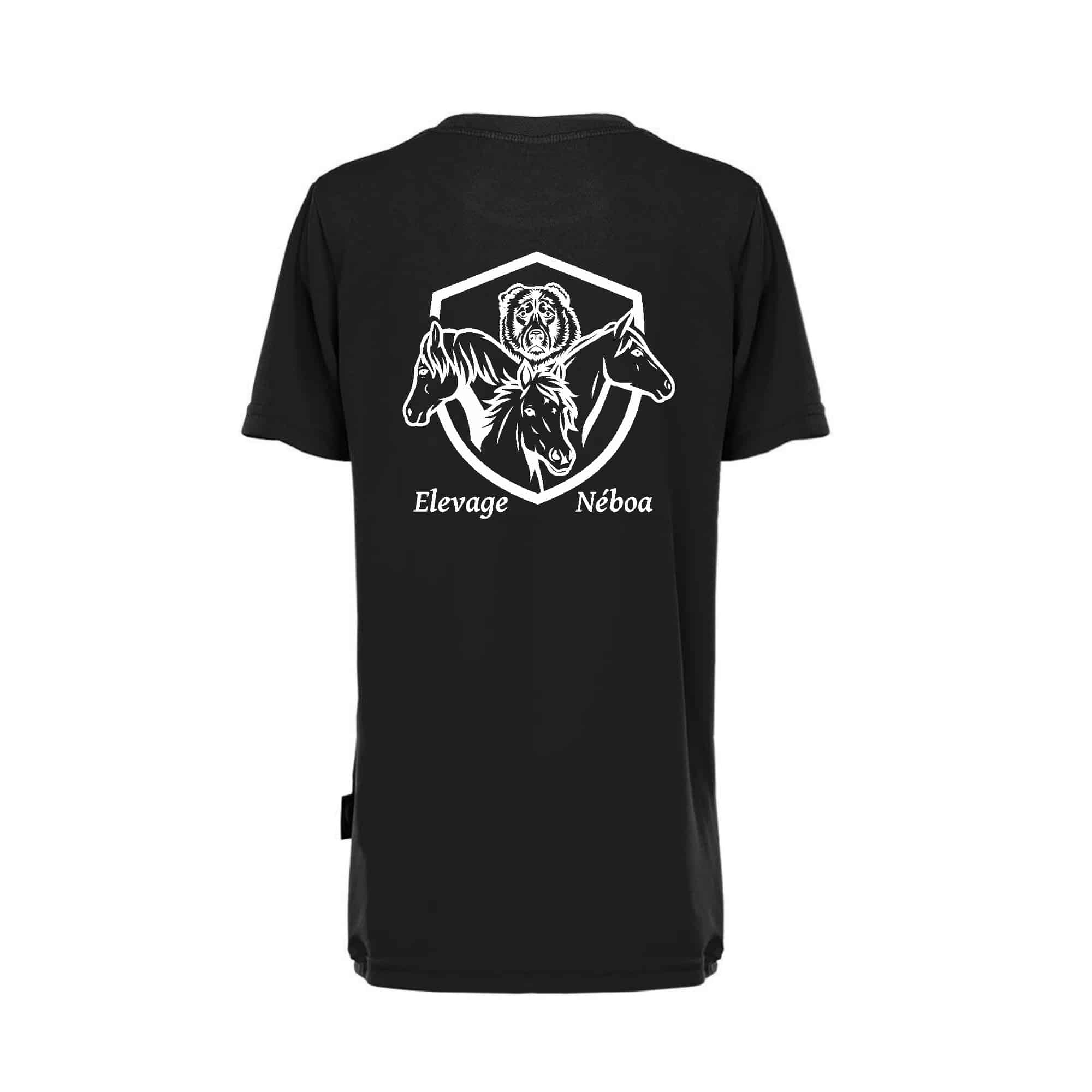 T-Shirt respirant (enfant) - New Feet Néboa - Noir - PK142 – Image 2