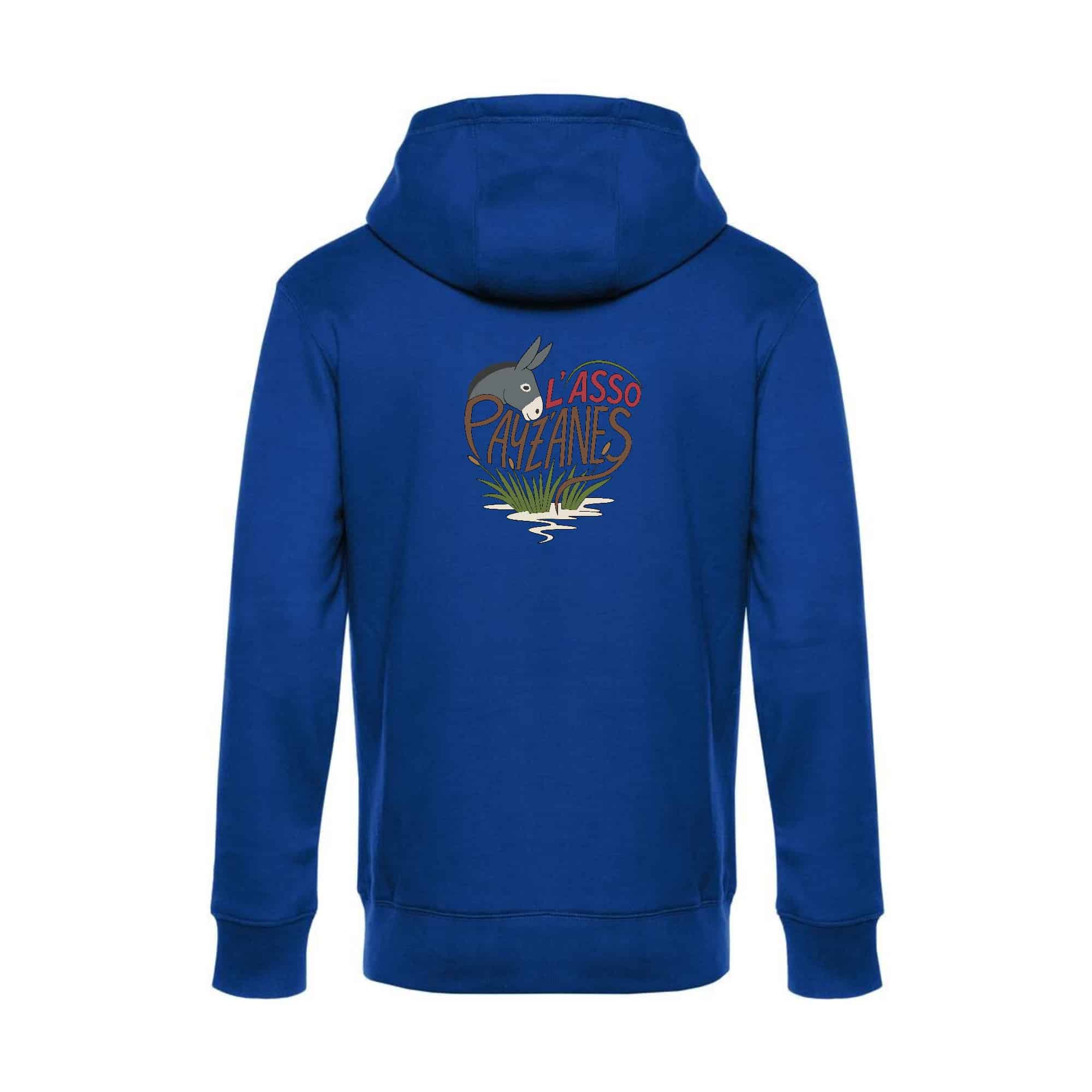 SWEAT ZIPPÉ (enfant) - PAYZANES - Bleu roi - K455 – Image 5