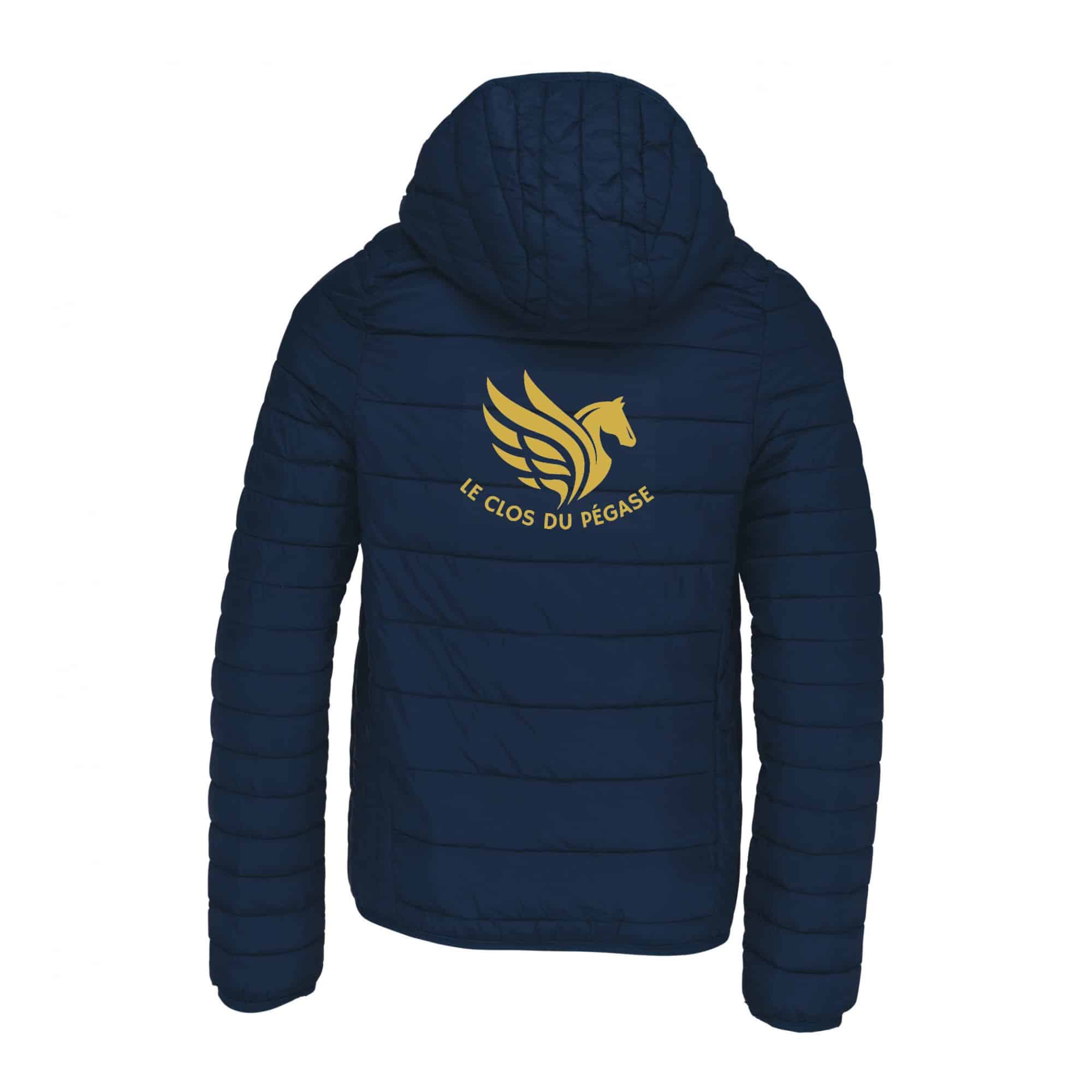 DOUDOUNE AVEC MANCHES ET CAPUCHE (enfant) - Le Clos du Pégase - Navy - K6112 – Image 3