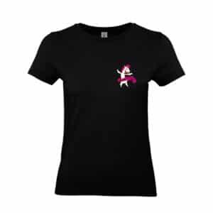T-SHIRT (femme) - Le punky pony club - Noir - BC04T