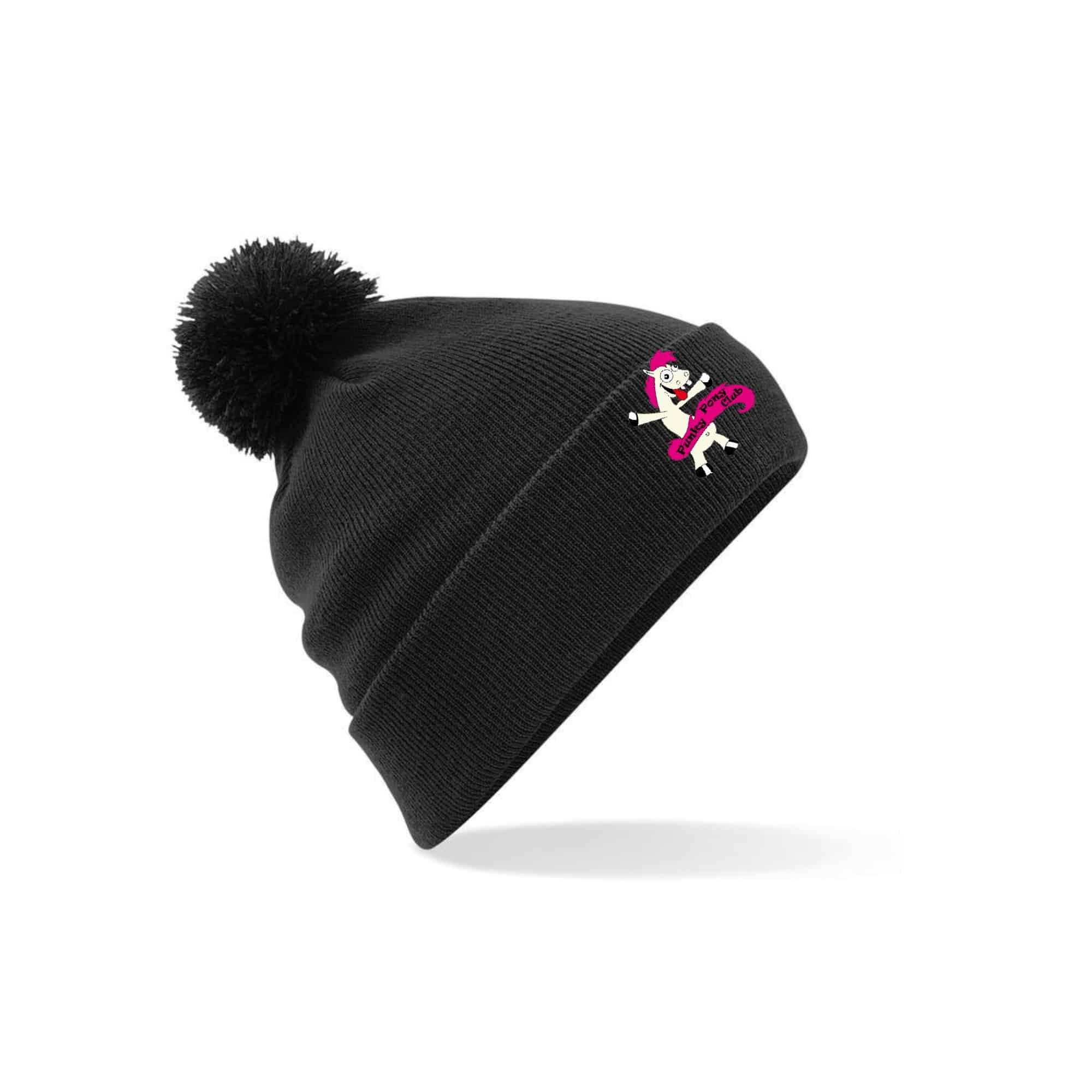 BONNET AVEC POMPOM - Le punky pony club - Noir - BF426
