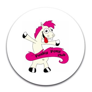 STICKER ROND - Le punky pony club - STI001