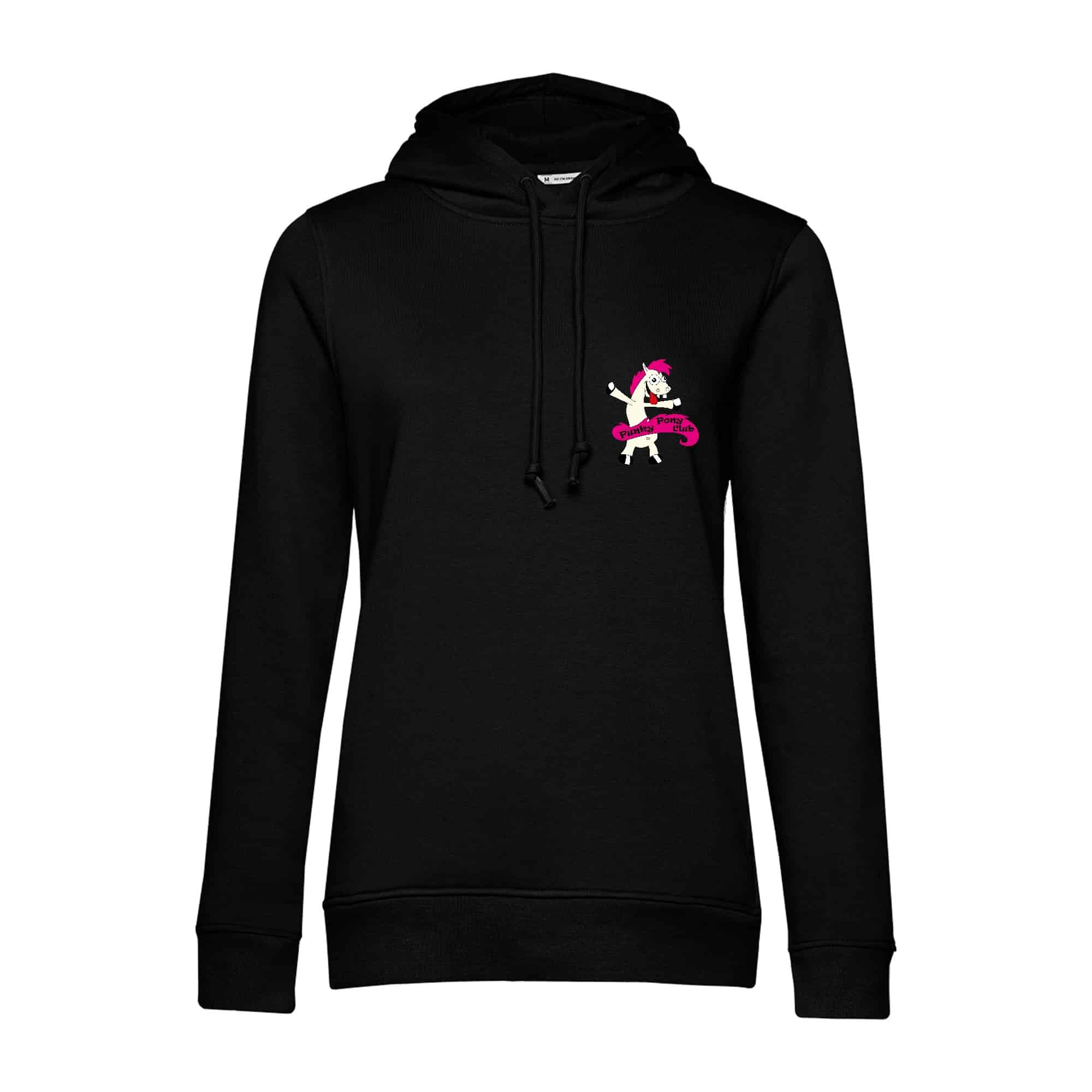 SWEAT A CAPUCHE (femme) – Le punky pony club - Noir - BCW34B