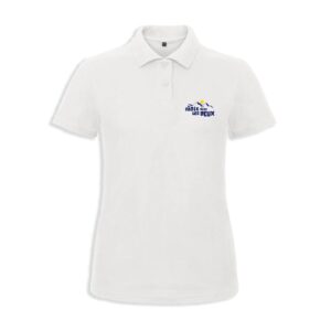 POLO (femme) - Association du Sable dans les Yeux - Blanc - BCI1F