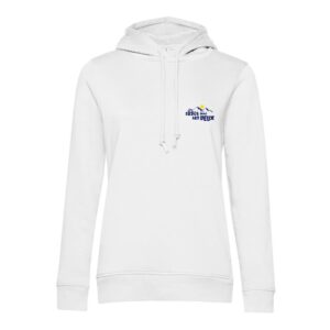 SWEAT A CAPUCHE (femme) – Association du Sable dans les Yeux - Blanc - BCW34B