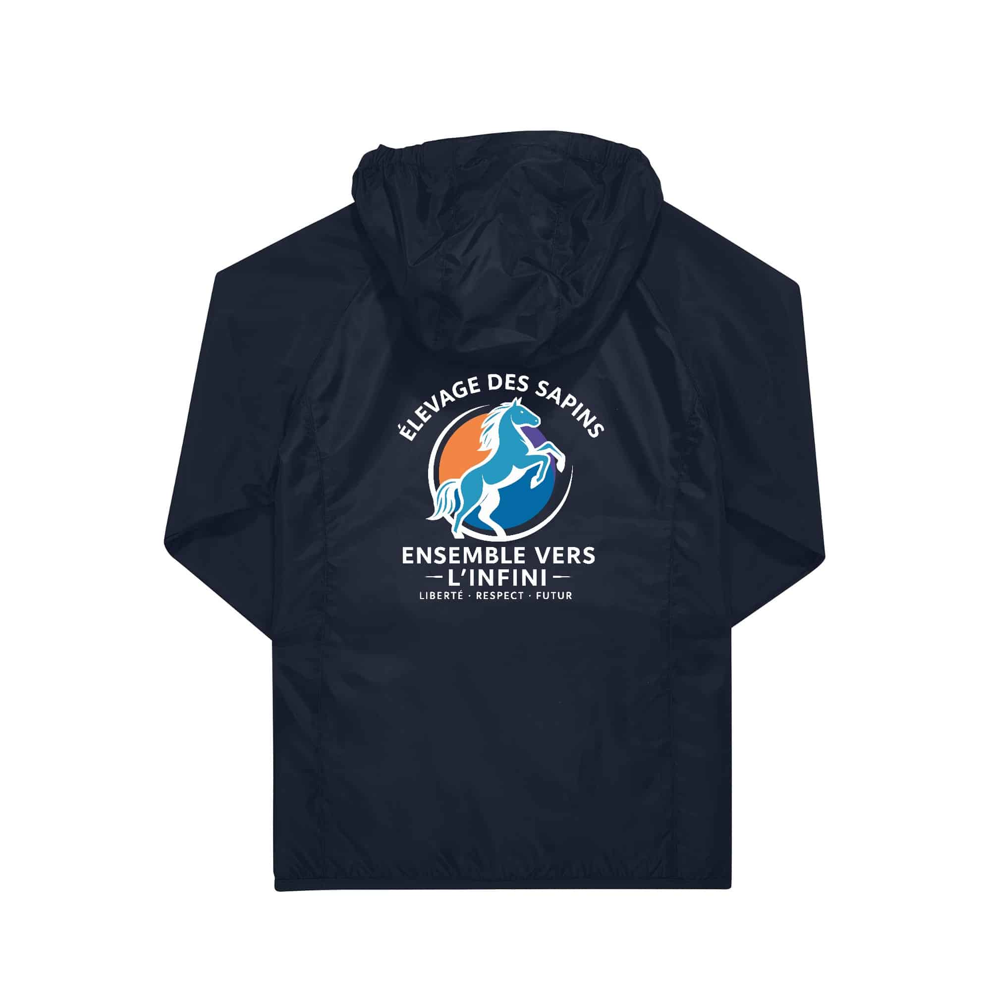 COUPE-VENT (enfant) - Élevage des sapins - Navy - BC631 – Image 3