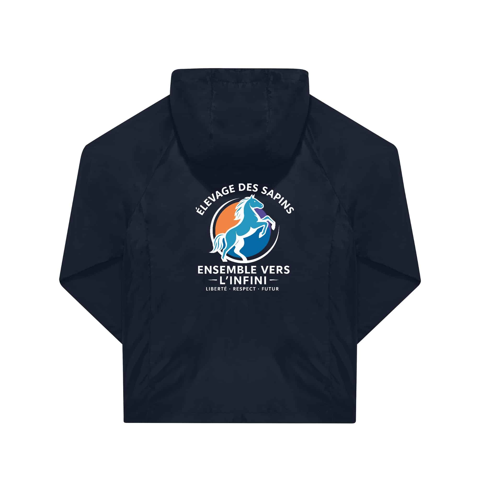 COUPE-VENT (unisexe) - Élevage des sapins - Navy - BC630 – Image 3